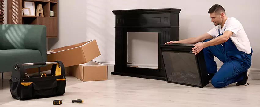 Old Rusted Metal Fireplace Repair And Replacement in Emporia, KS